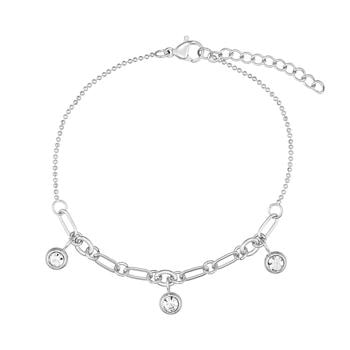 Stål armbånd med zirkoner